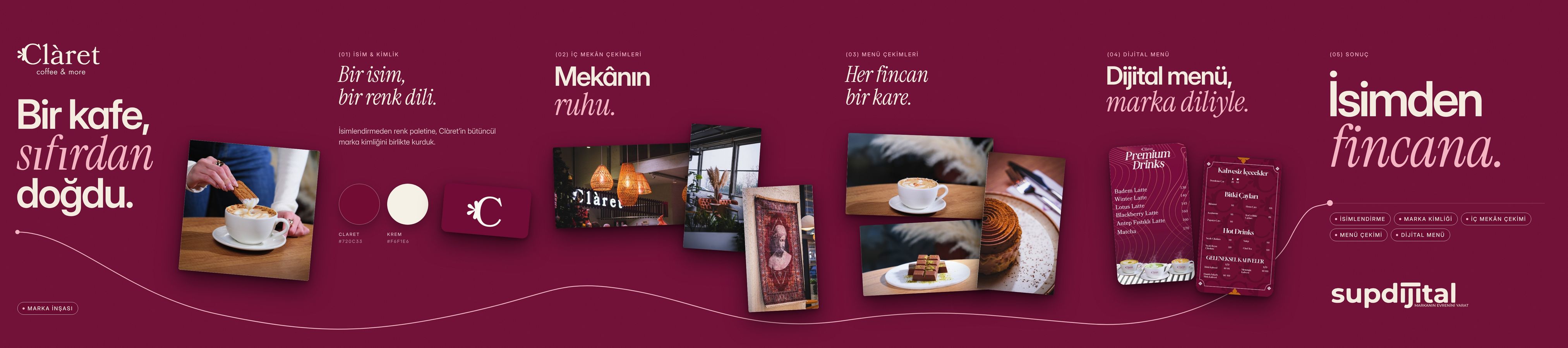 Claret Coffee & More için hazırladığımız kesintisiz Instagram serisi