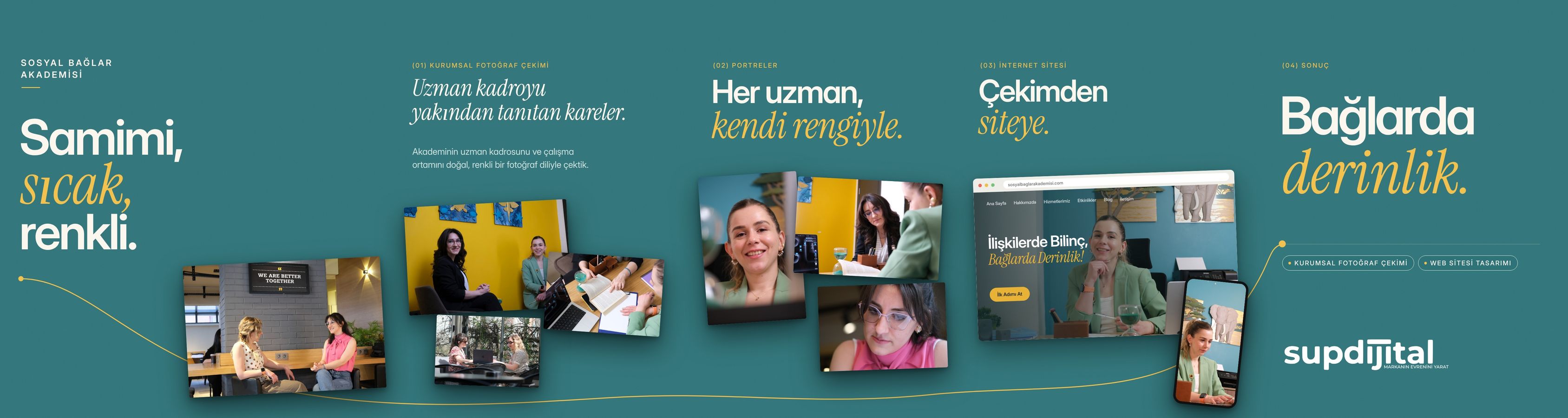 Sosyal Bağlar Akademisi için hazırladığımız kesintisiz Instagram serisi