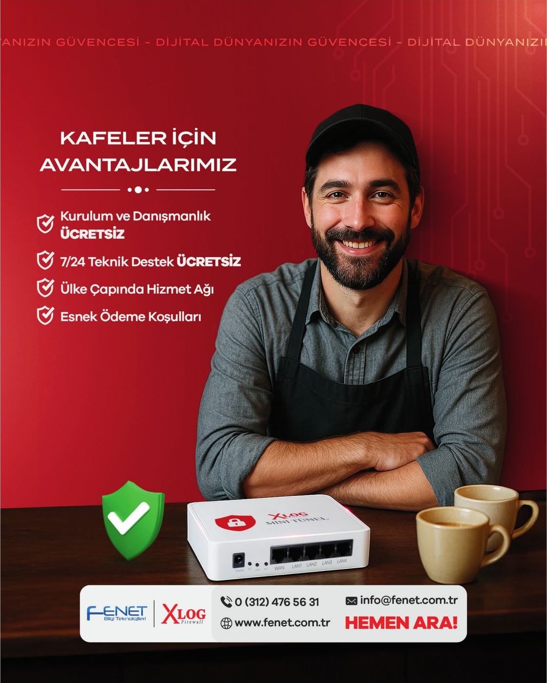 XLog · Fenet Bilgi Teknolojileri projesinden kare 1